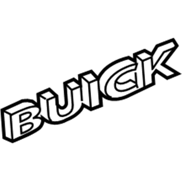 Buick 95220710 Nameplate