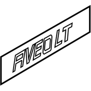 GM 96410050 Nameplate GM 96410050 Nameplate