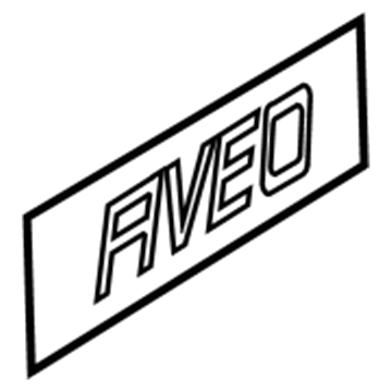 Chevy Aveo Emblem - 96403865