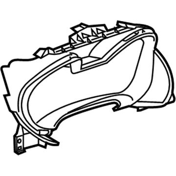 GM 23190944 Cluster Bezel, Black