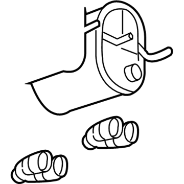 2011 Chevy Corvette Muffler - 25839149