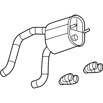 2011 Chevy Corvette Muffler - 25839148