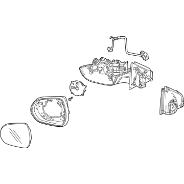 Chevy Trailblazer Side View Mirrors - 42834256