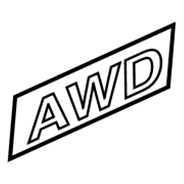 GM 22697601 Nameplate, Rear GM 22697601 Nameplate, Rear