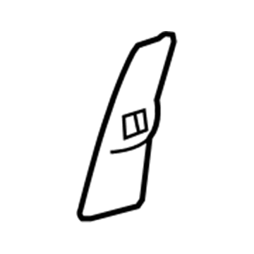 GM 20937910 Seat Belt Cover, Titanium, Driver Side GM 20937910 Seat Belt Cover, Titanium, Driver Side