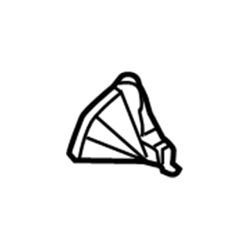 GM 20817558 Upper Tie Bar Upper Extension, Rear Passenger Side GM 20817558 Upper Tie Bar Upper Extension, Rear Passenger Side