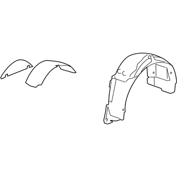 Chevy Corvette Fender Splash Shield - 15874591