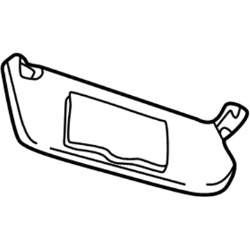 GM 90440498 Visor, Gray GM 90440498 Visor, Gray