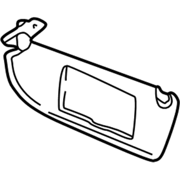 GM 90440497 Visor, Gray GM 90440497 Visor, Gray