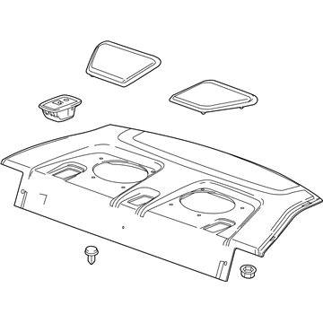 Buick 23132568 Package Tray Trim