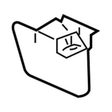 GM 23469134 Air Deflector, Rear Driver Side GM 23469134 Air Deflector, Rear Driver Side