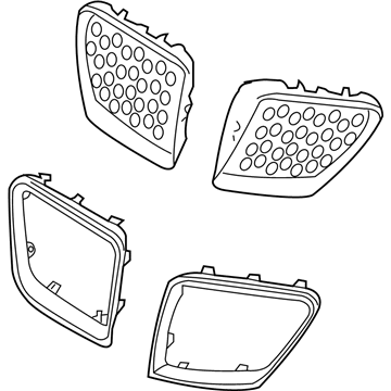 Pontiac 92201780 Upper Grille