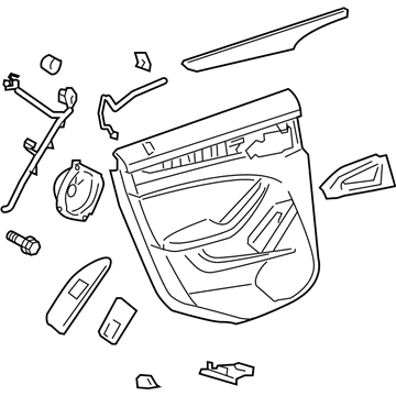 Cadillac 22773360 Door Trim Panel