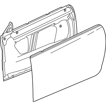 GM 84123305 Door Shell, Front Driver Side