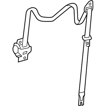 2007 Chevy Malibu Seat Belt - 19149501