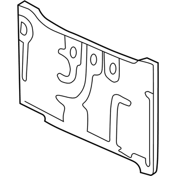 GM 15755444 Water Deflector, Rear Passenger Side