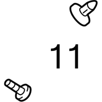 Cadillac 11548270 Fender Liner Bolt