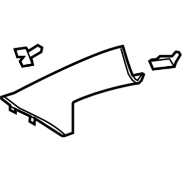 Saturn 20890863 Windshield Pillar Trim