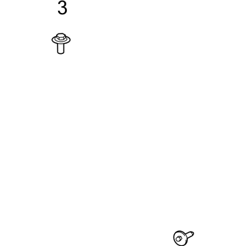 Chevy 11589031 Grille Bolt