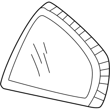 GM 22652818 Quarter Glass, Passenger Side GM 22652818 Quarter Glass, Passenger Side