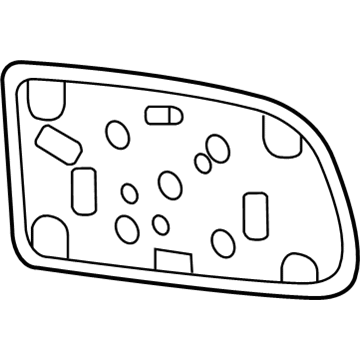 Chevy 88980582 Mirror Glass