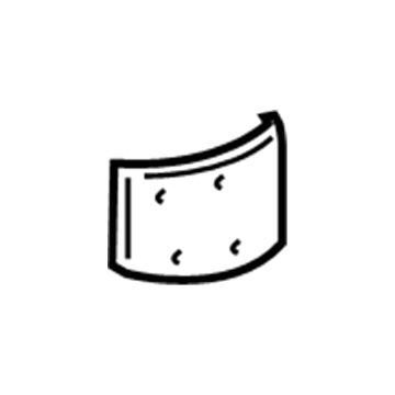 Chevy 15144071 Splash Shield Insulator