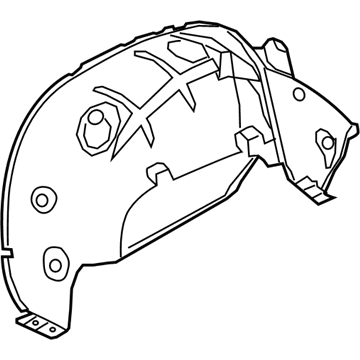 Chevy Silverado 1500 Fender Splash Shield - 84507681