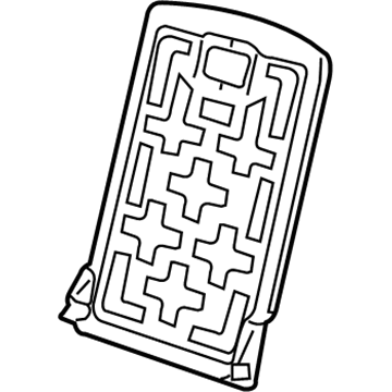 GM 22605019 Seat Back Panel, Rear Passenger Side GM 22605019 Seat Back Panel, Rear Passenger Side