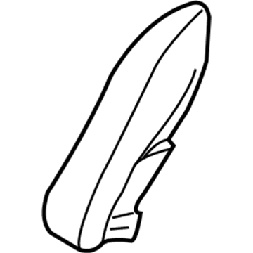 GM 88893333 Bolster Cover, Gray, Rear Driver Side