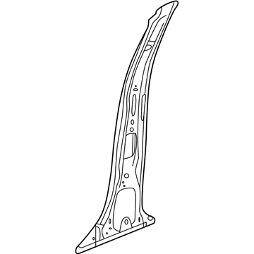 GM 84078124 Inner Center Pillar, Driver Side