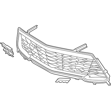 GM 23505817 Lower Grille, Black, Front GM 23505817 Lower Grille, Black, Front