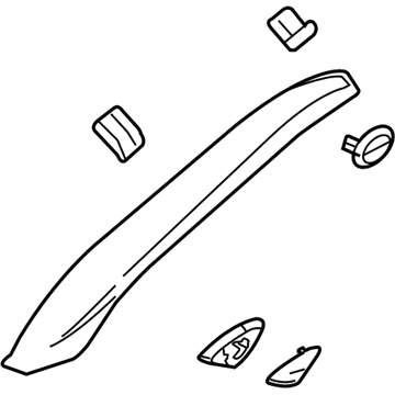 Cadillac 15935494 Windshield Pillar Trim