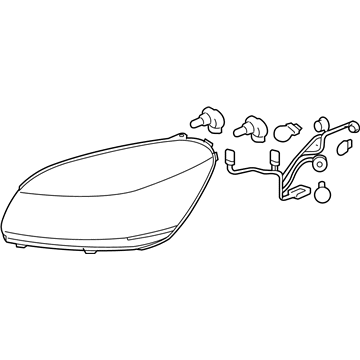 Buick Lucerne Headlight - 25974773