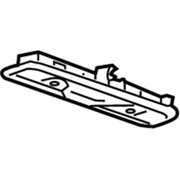 GM 23186468 Reading Lamp Assy, Black GM 23186468 Reading Lamp Assy, Black