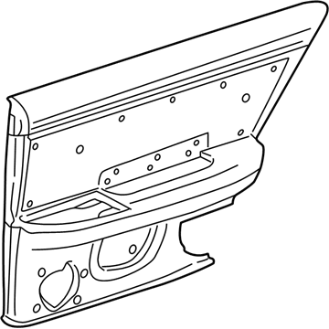 GM 88953757 Door Trim Panel, Gray GM 88953757 Door Trim Panel, Gray