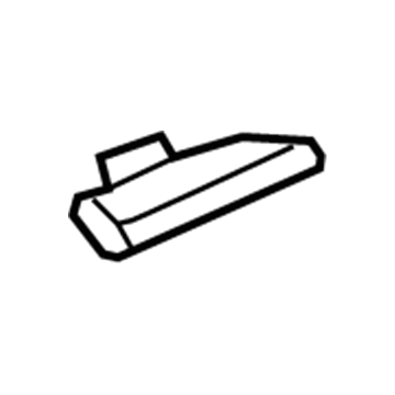 Cadillac 22958524 Inner Lock Pillar Baffle