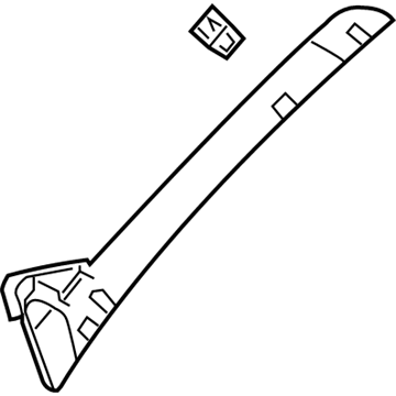 Chevy 15786671 Windshield Pillar Trim