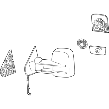 Chevy Silverado 3500 HD Side View Mirrors - 23457213