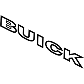 GM 15221172 Nameplate, Rear GM 15221172 Nameplate, Rear