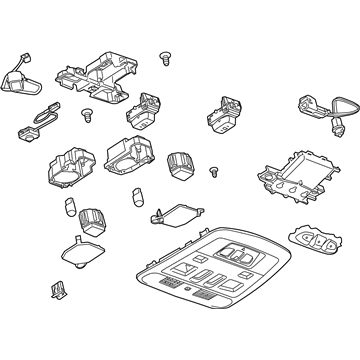 Cadillac 15876712 Overhead Console
