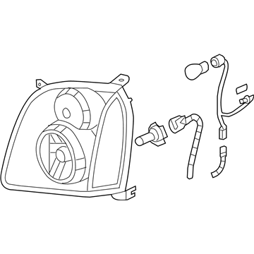 GMC Yukon XL 1500 Headlight - 19432940