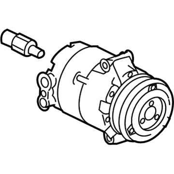 2008 Cadillac XLR A/C Compressor - 19418173