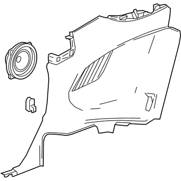 Chevy 84598802 Lower Quarter Trim