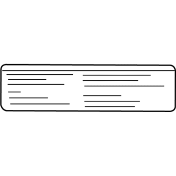 Saturn 96810250 A/C Label