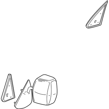 2002 GMC Sierra 1500 Side View Mirrors - 15048183