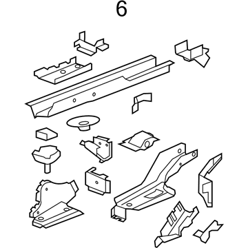 Buick 23450479 Rear Rail Assembly