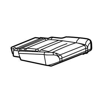 GM 84866247 Cushion Cover, Black, Rear GM 84866247 Cushion Cover, Black, Rear