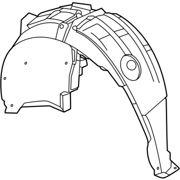 Cadillac Fender Splash Shield - 84779416