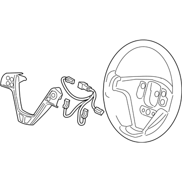 GM 25750358 Steering Wheel, Black