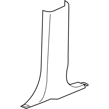 GM 22964302 Lower Center Pillar Trim, Black, Inner Driver Side